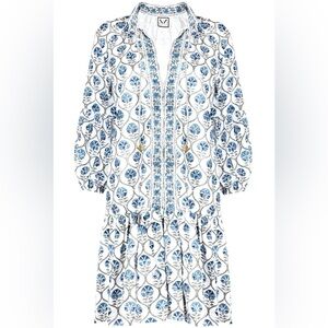 Women’s boutique Neve & Noor floral Mimi dress paisley blue medium/ large